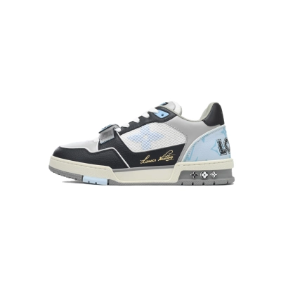 Louis Vuitton Trainer strap Denim Black Blue 01