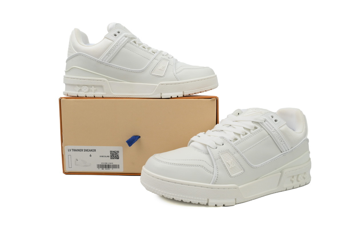Louis Vuitton Trainer Triple White