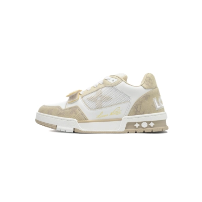 Louis Vuitton Trainer Velcro strap Denim Apricot 01