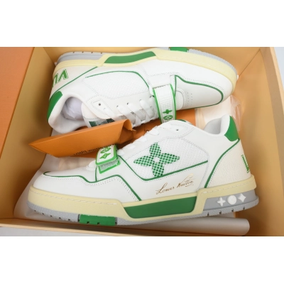 Louis Vuitton Trainer Velcro Strap Green 02