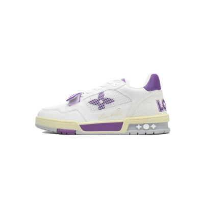 Louis Vuitton Trainer Velcro Strap Purple 01