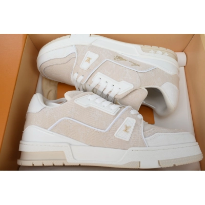 Louis Vuitton Trainer Washed Beige Denim 02