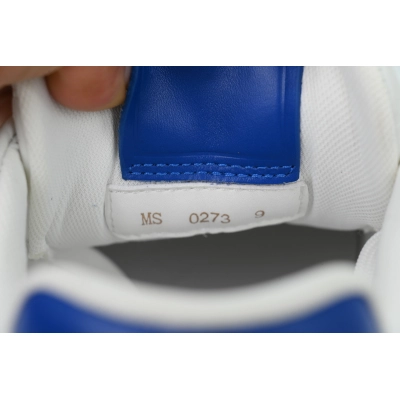 Louis Vuitton Trainer White Blue Leather 02