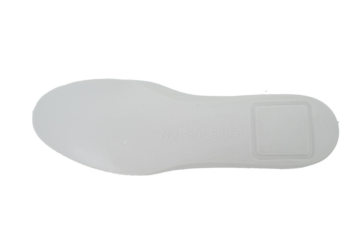 Louis Vuitton Trainer White Blue Leather
