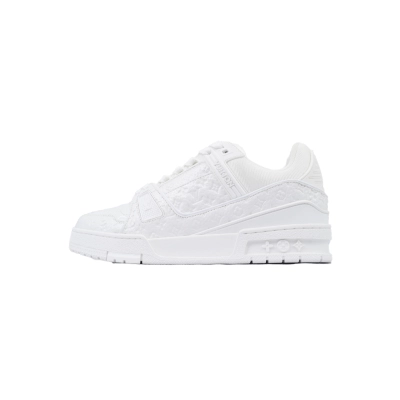 Louis Vuitton Trainer White Lychee Lacquer Skin 01