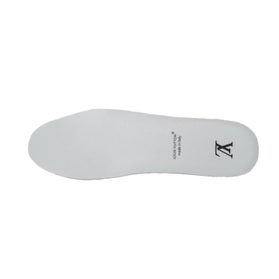 Louis Vuitton Trainer White Red Embossed 02