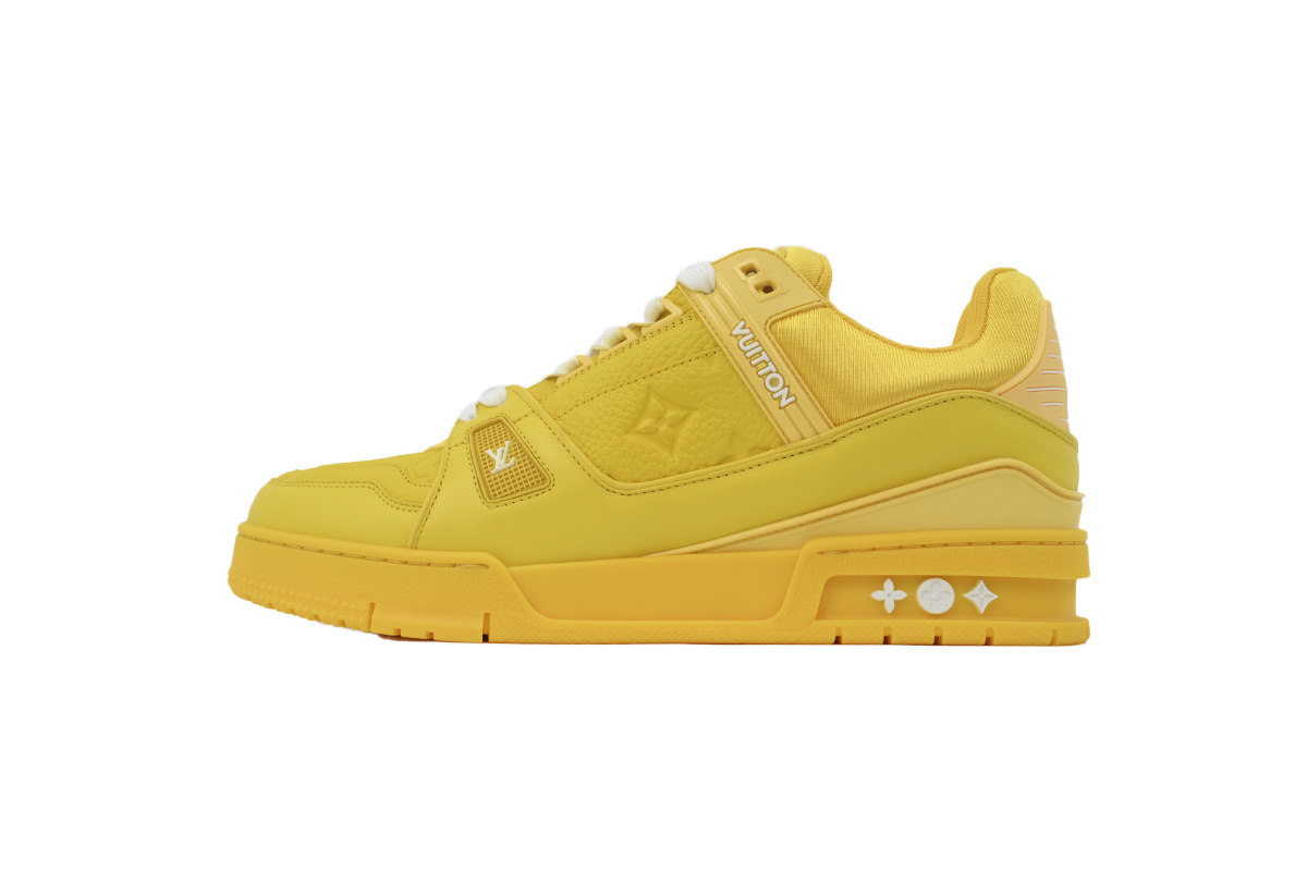 Louis Vuitton Trainer Yellow Embossed