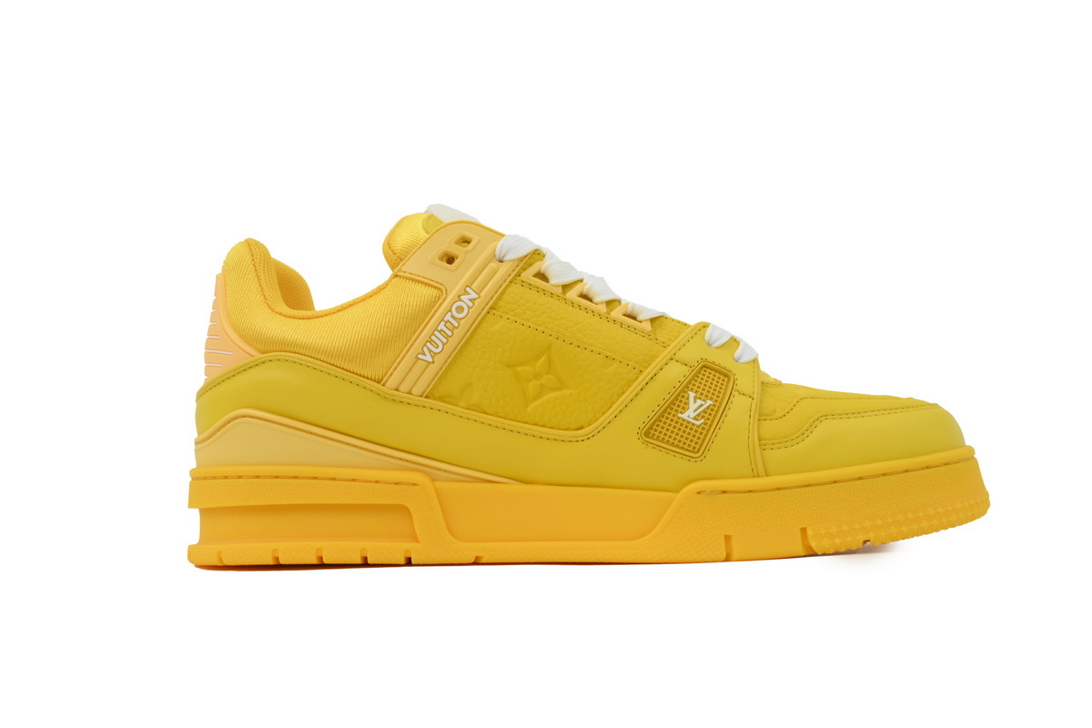 Louis Vuitton Trainer Yellow Embossed