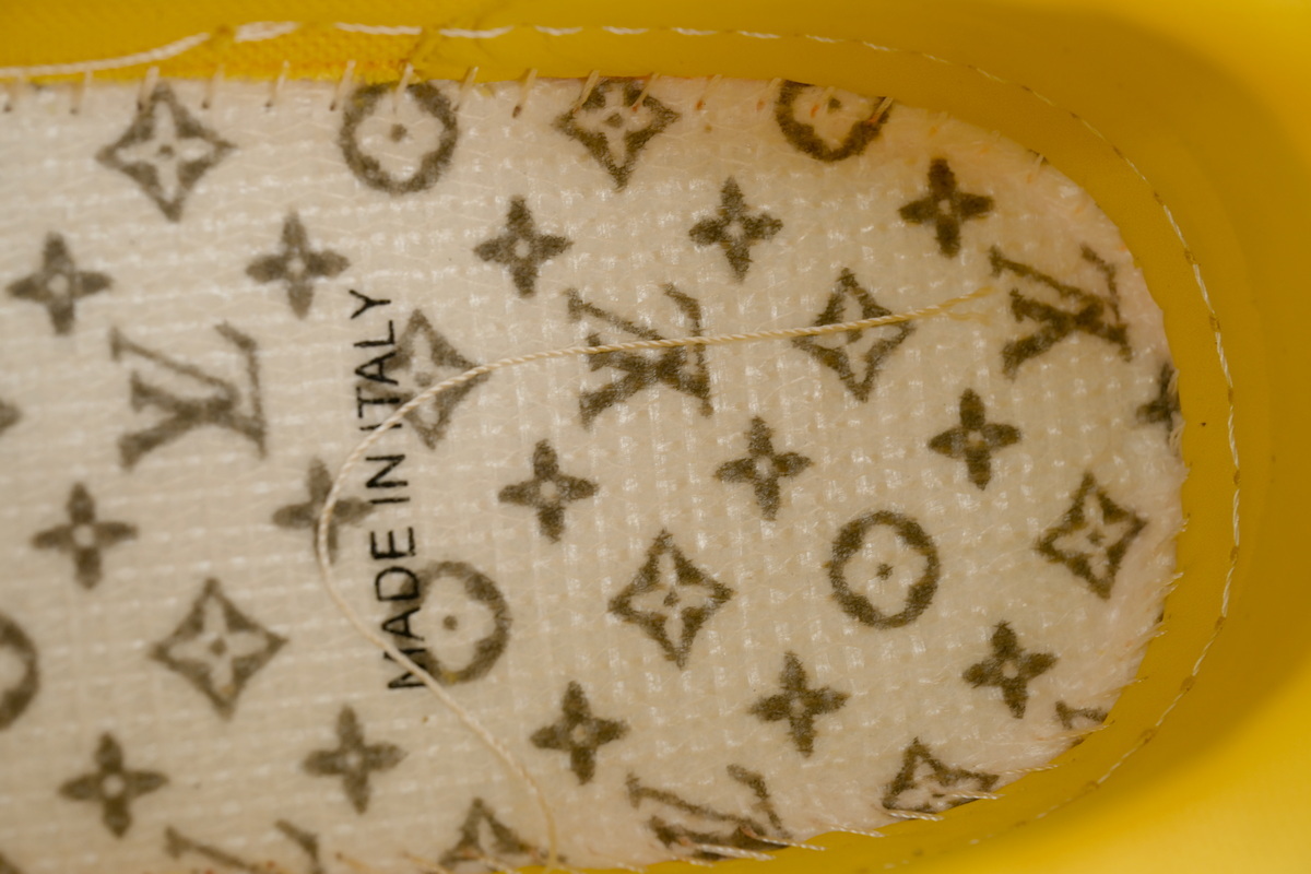 Louis Vuitton Trainer Yellow Embossed