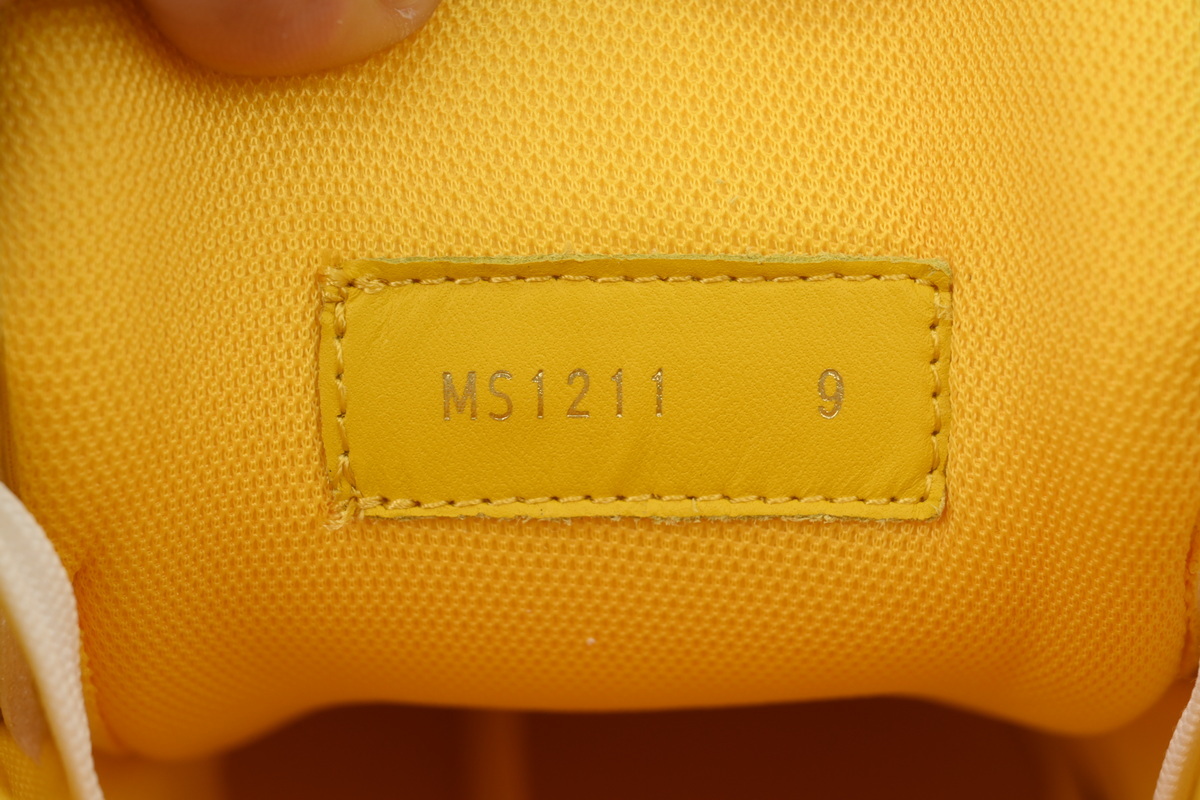 Louis Vuitton Trainer Yellow Embossed