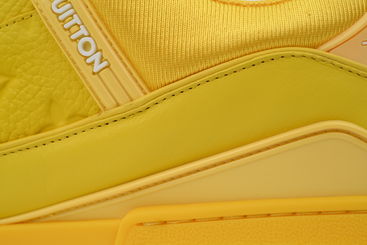 Louis Vuitton Trainer Yellow Embossed