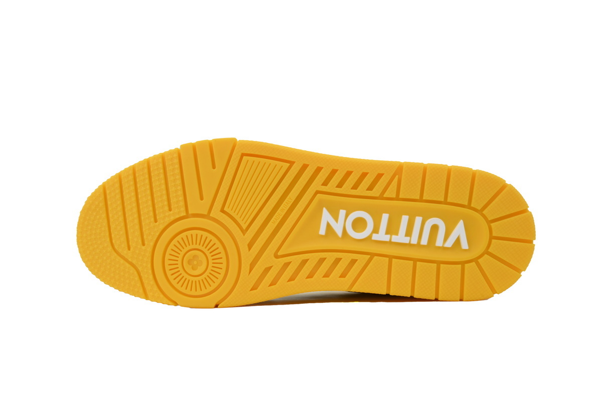 Louis Vuitton Trainer Yellow Embossed