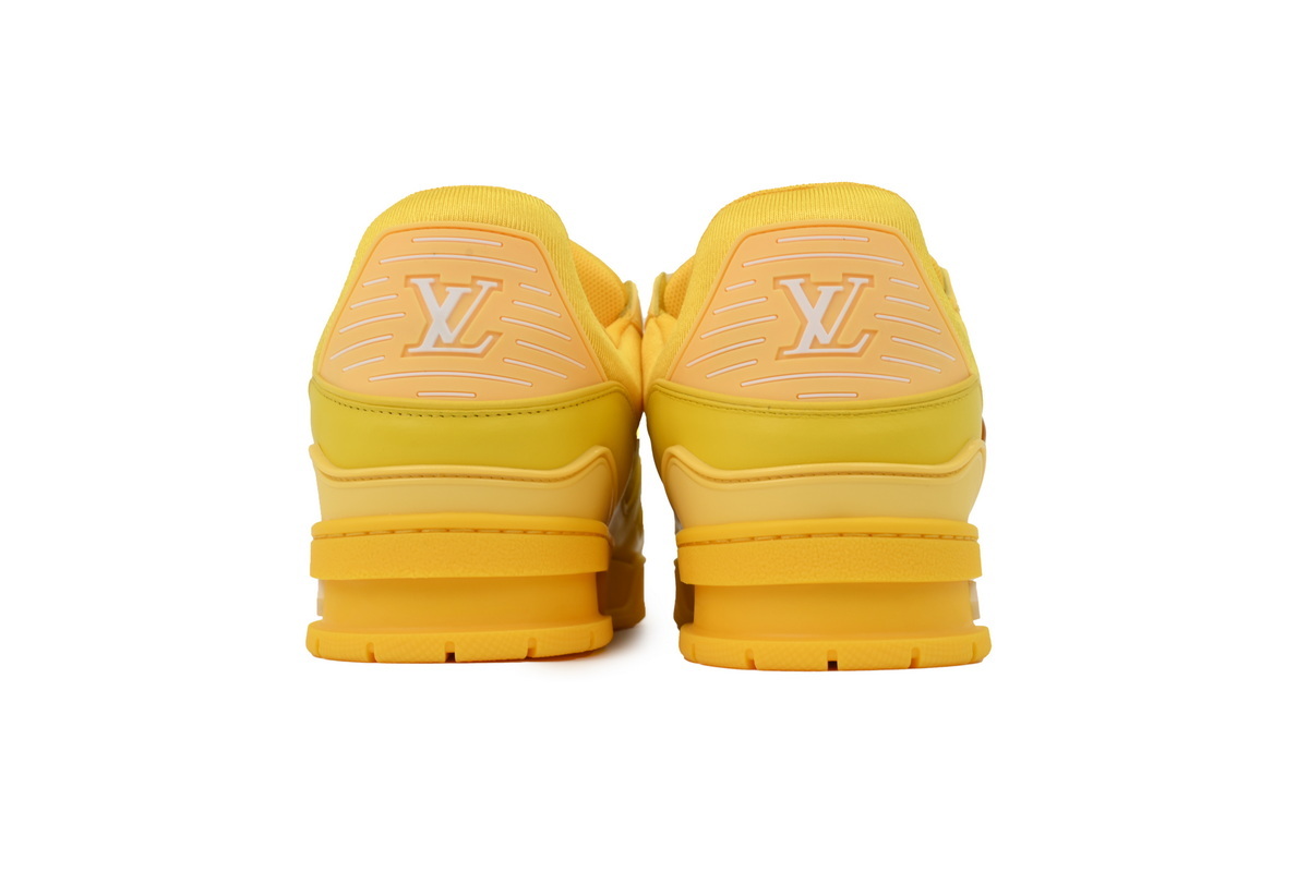 Louis Vuitton Trainer Yellow Embossed