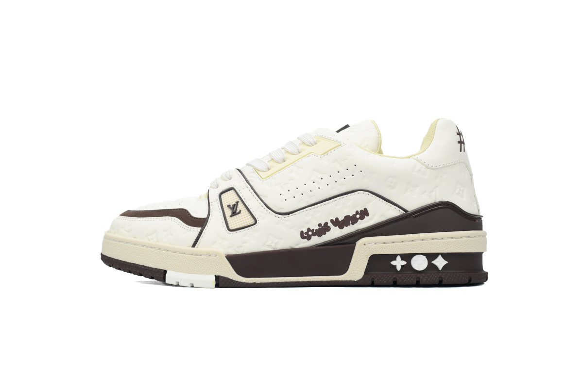 Tyler x Louis Vuitton Trainer White Coffee