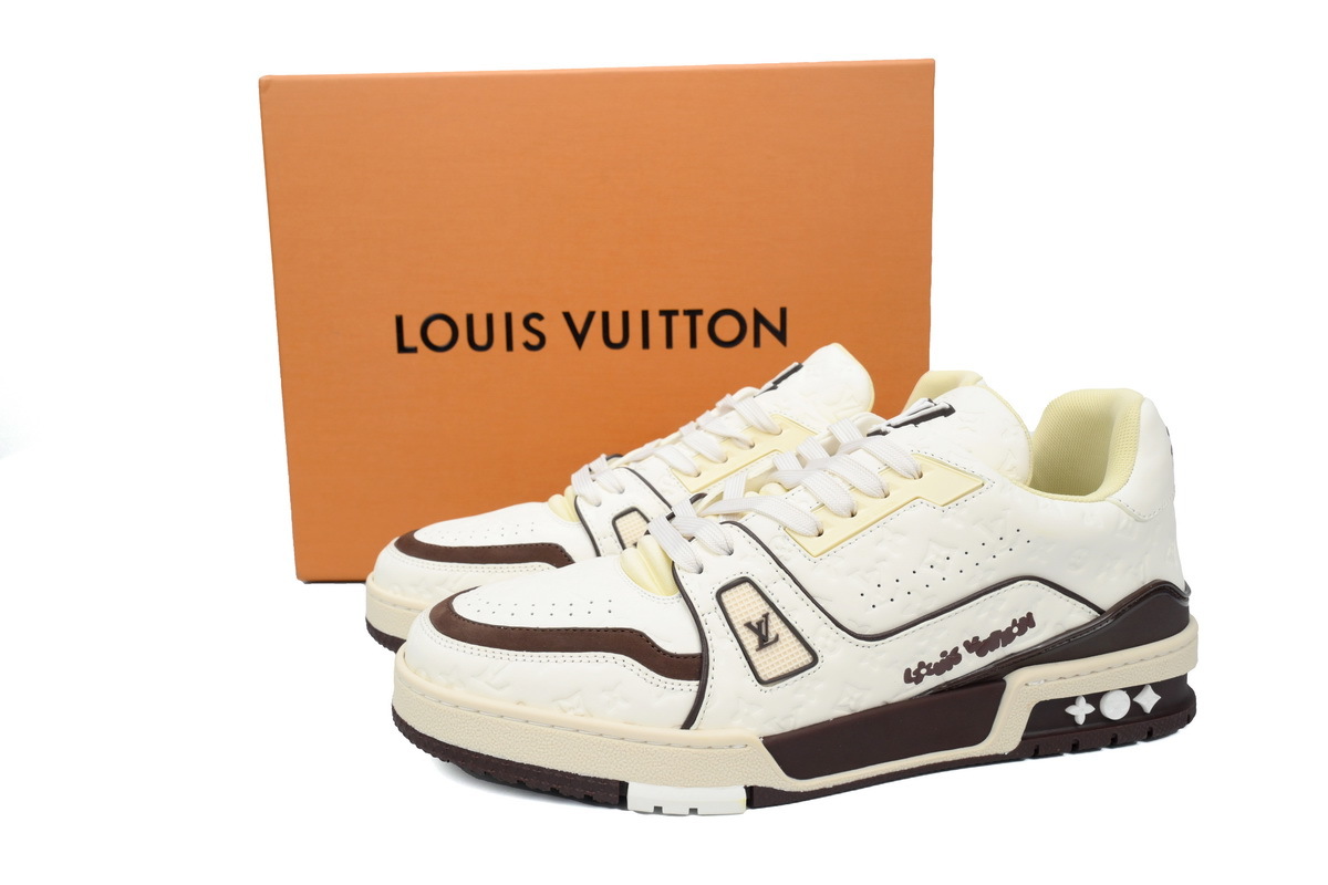 Tyler x Louis Vuitton Trainer White Coffee
