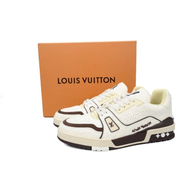 Tyler x Louis Vuitton Trainer White Coffee 02