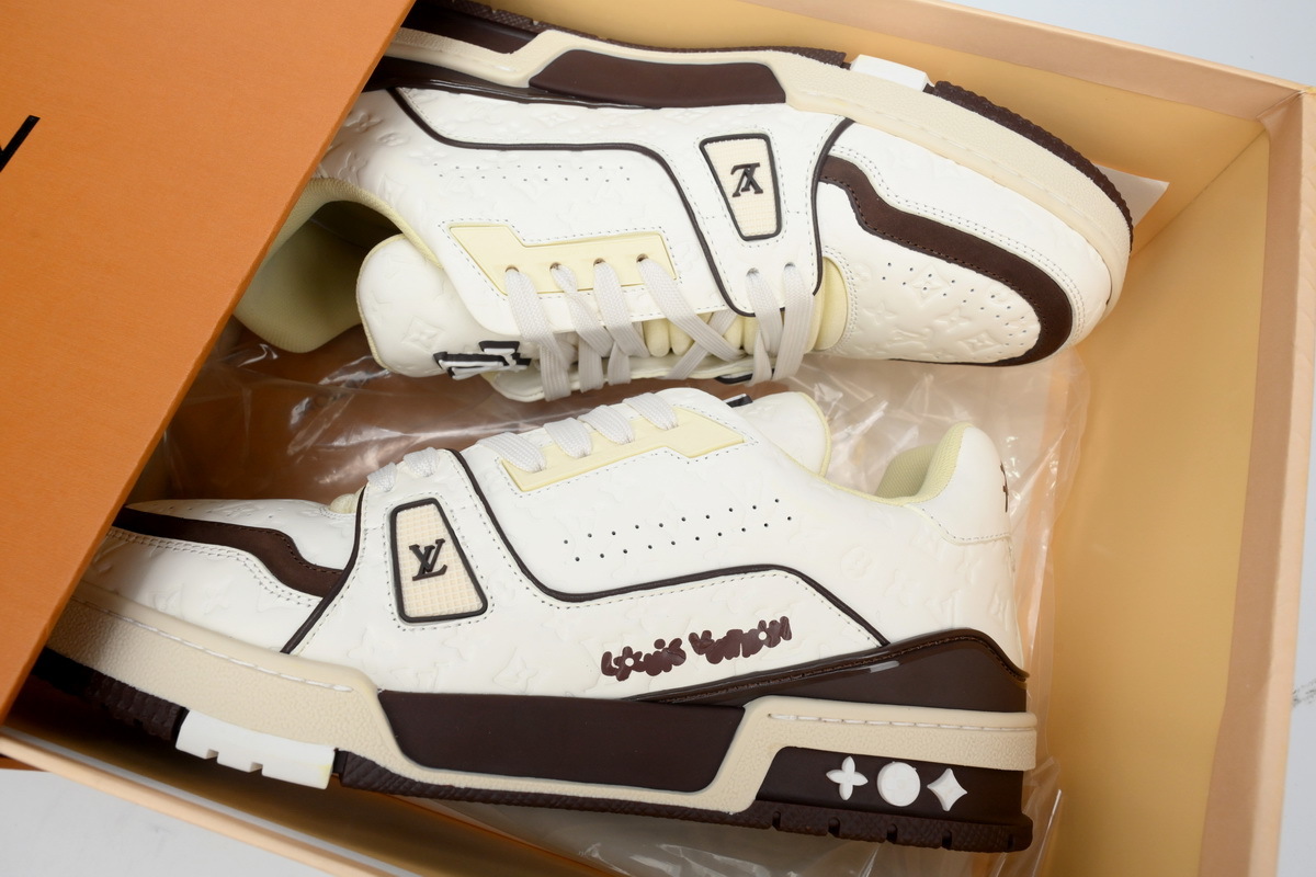 Tyler x Louis Vuitton Trainer White Coffee