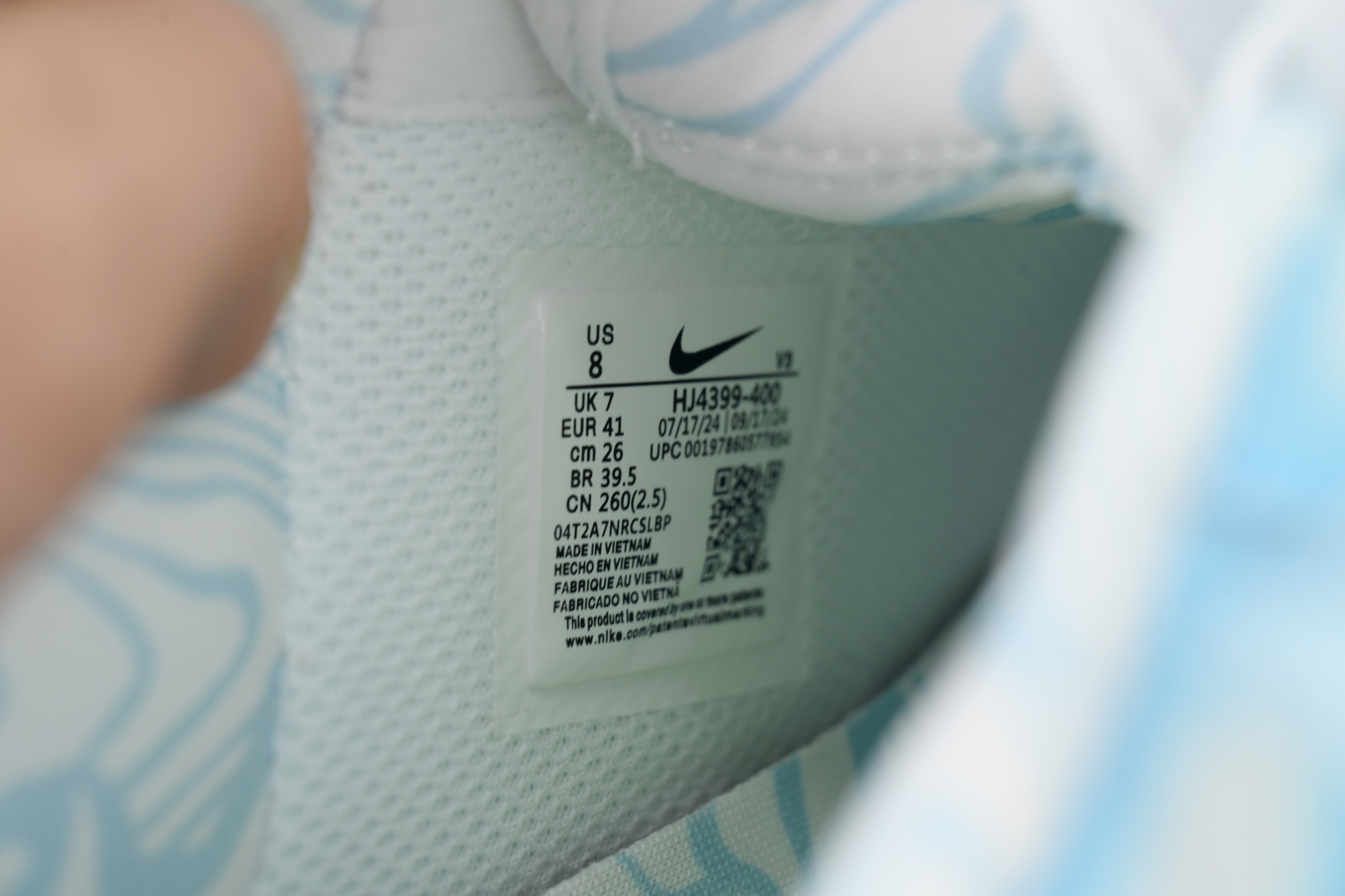 Serena Williams Design Crew x Air Force 1 07 Psychic Blue HJ4399-400