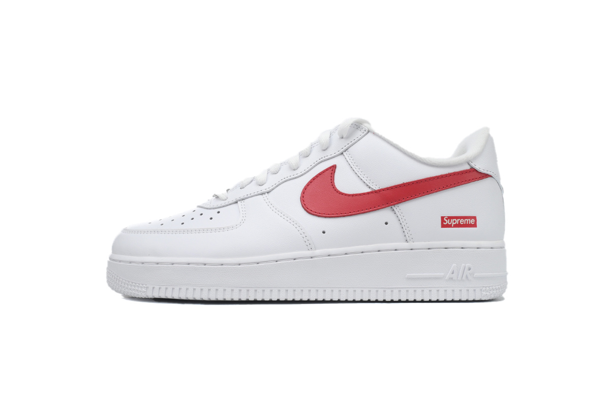 Supreme x AF1 LowBox Logo-Speed RedShanghai Exclusive CU9225-101
