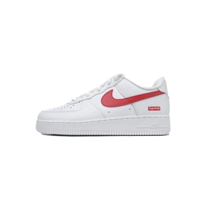 Supreme x AF1 LowBox Logo-Speed RedShanghai Exclusive CU9225-101 01