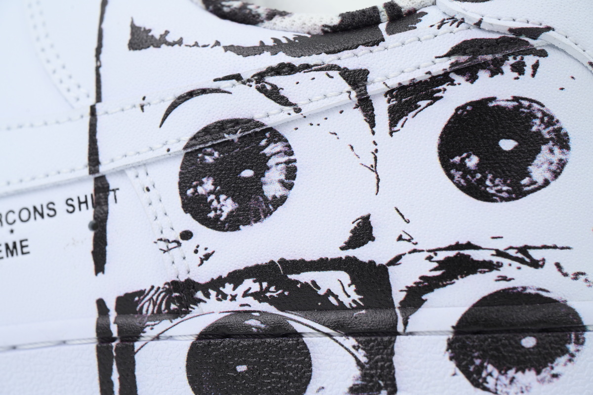 Supreme x Comme des Garçons SHIRT x Nike Air Force 1 Low Eyes 923044-100