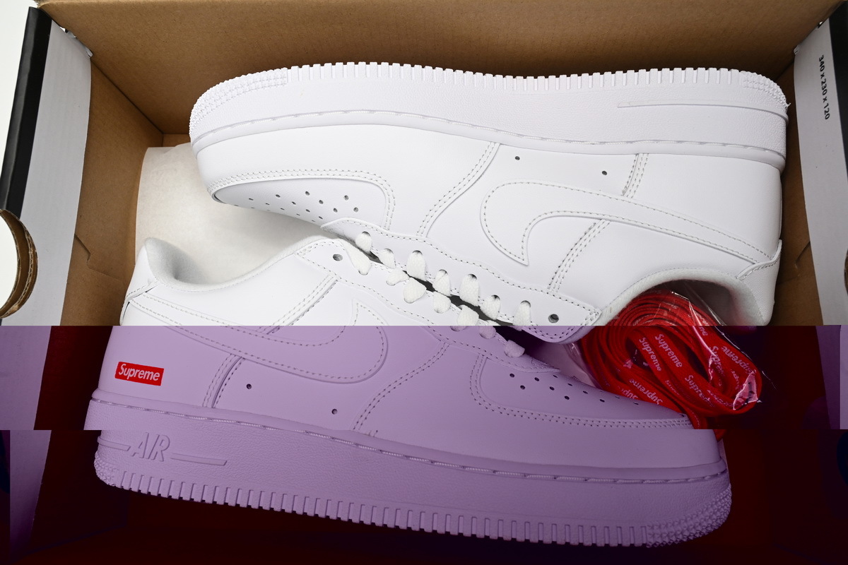 Supreme x Nike Air Force 1 Low White For Sale CU9225-100