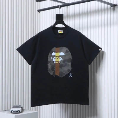 BAPE 26ss Ape Head T-Shirt Vertical Contrast Camo 02