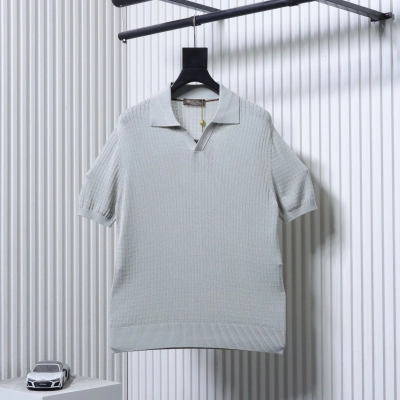  Loro Piana LP 25SS Bamboo Texture Polo  T-Shirt  02