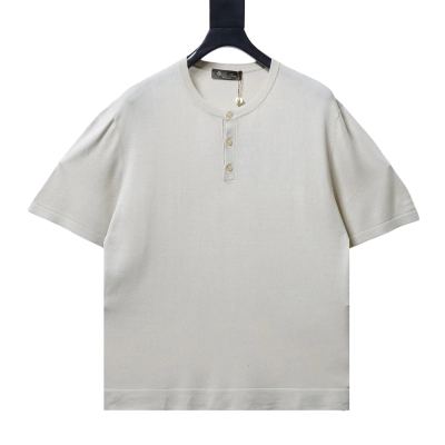 Loro Piana LP 25SS Henley Short Sleeve T-Shirt  01
