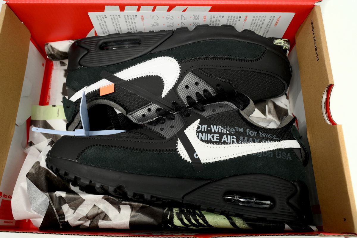 Off-White x Nike Air Max 90 “All Black” AA7293-001