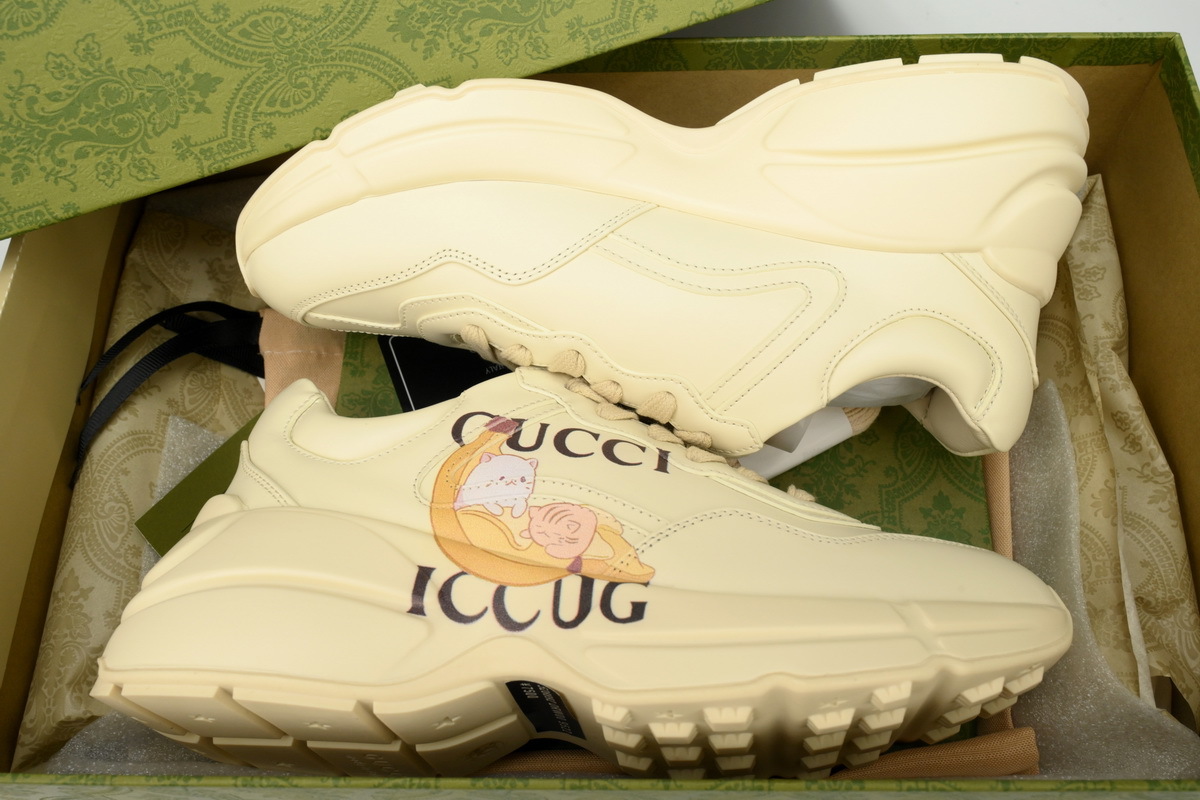 Bananya x Gucci Rhyton Chunky Sneakers'Banana Cat'