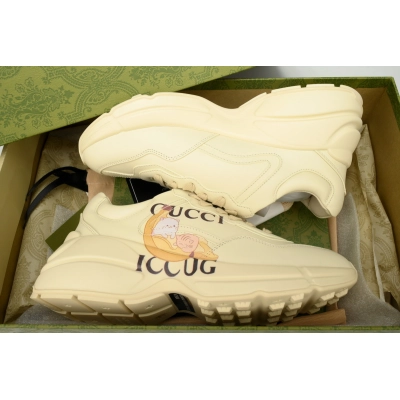 Bananya x Gucci Rhyton Chunky Sneakers'Banana Cat' 02