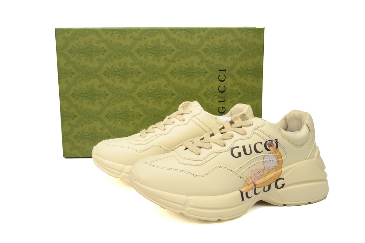 Bananya x Gucci Rhyton Chunky Sneakers'Banana Cat'
