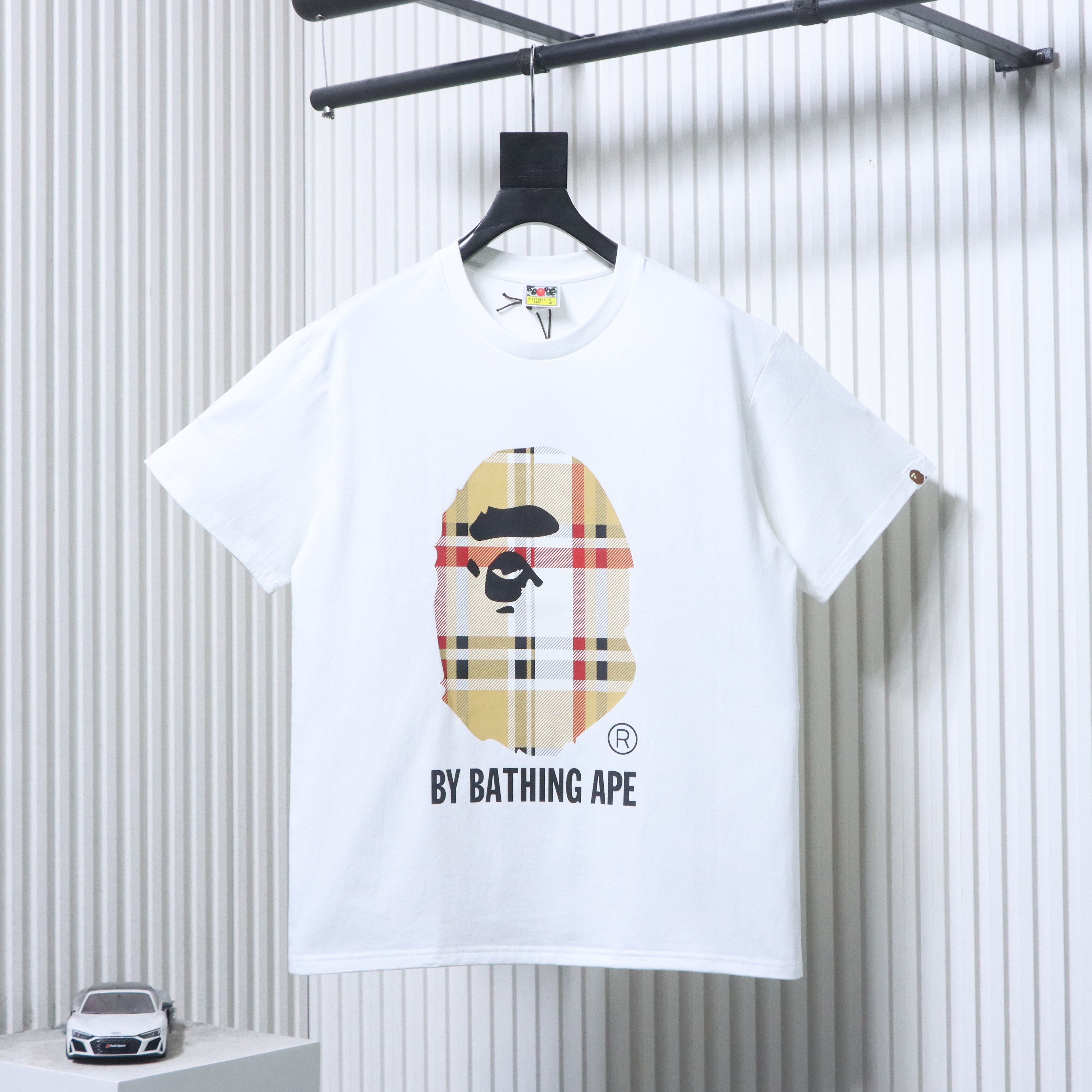 BAPE Plaid Ape Head T-Shirt