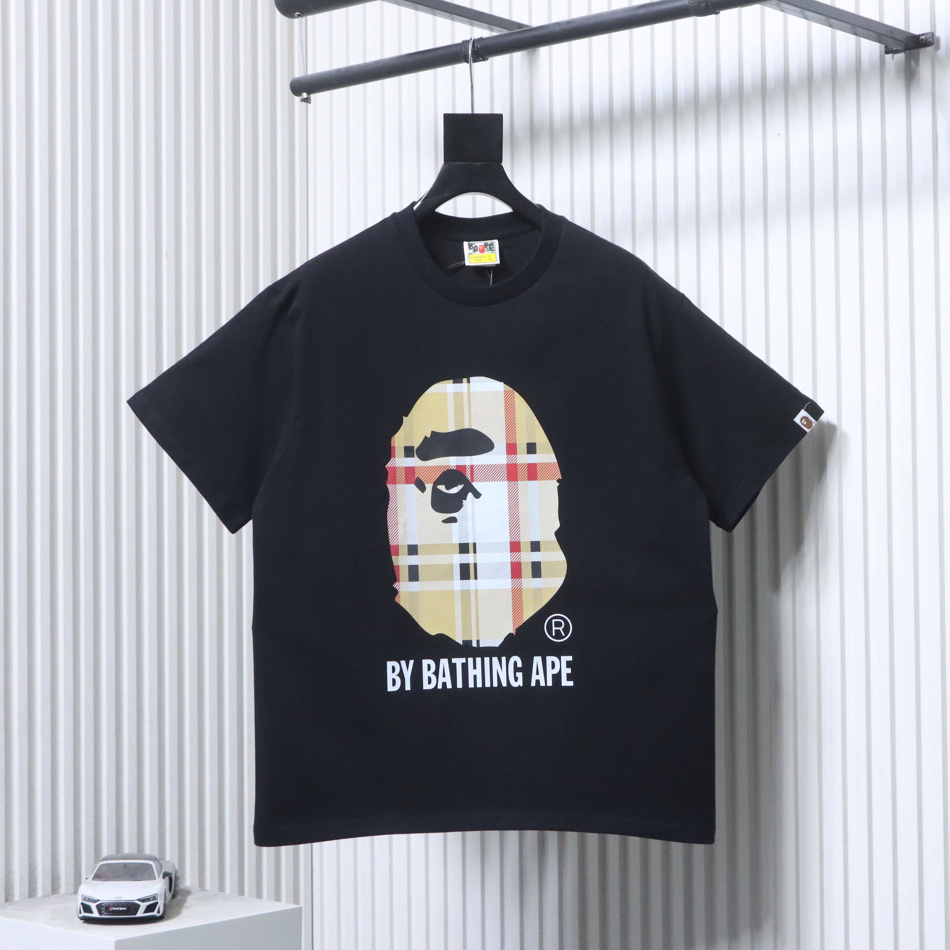BAPE Plaid Ape Head T-Shirt