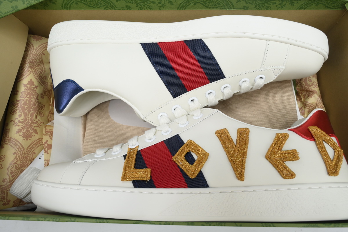Gucci Ace 'LOVED Embroidery'