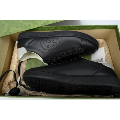 Gucci Ace GG 'Grey Black Perforated' 02