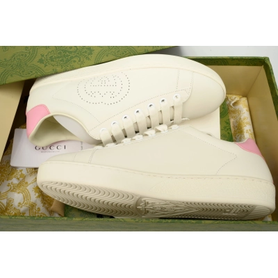 Gucci Ace GG 'White Pink Perforated' 02