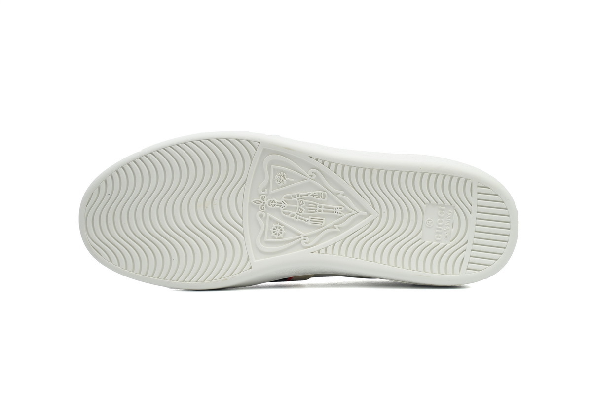 Gucci Ace Leather Sneakers 'White Web Stripe'
