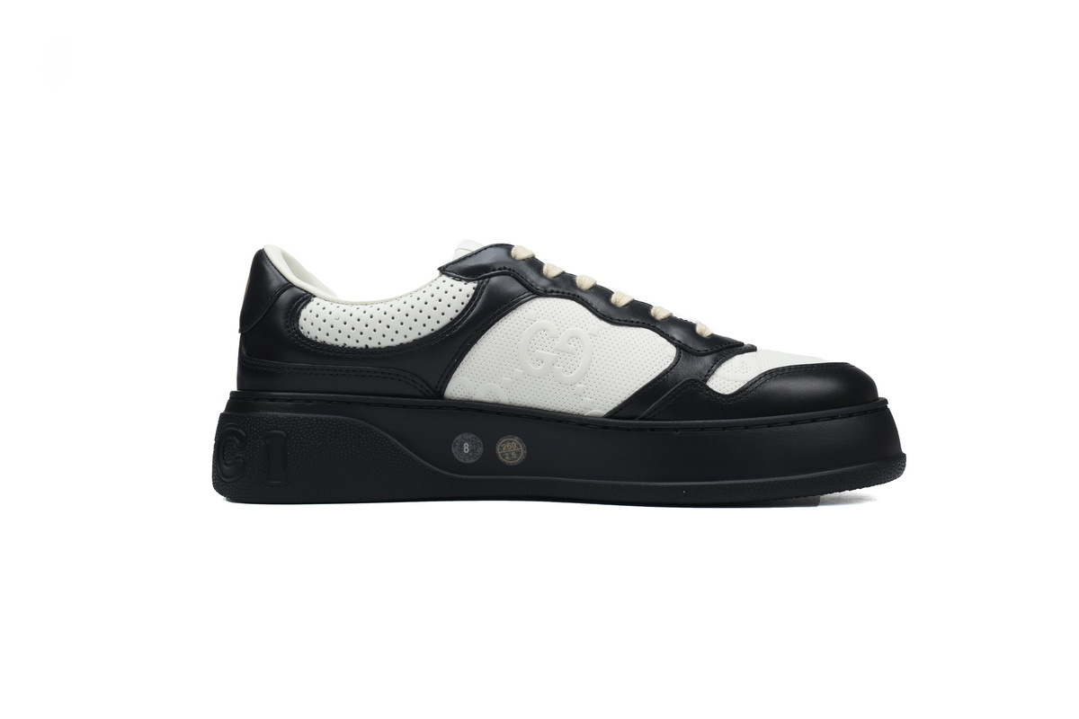 Gucci Chunky B GG Embossed 'Black White'