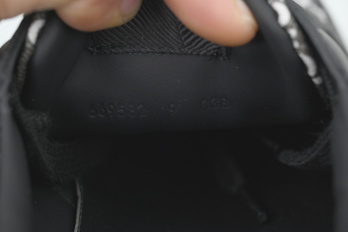 Gucci Chunky B GG Leather 'Black Grey'