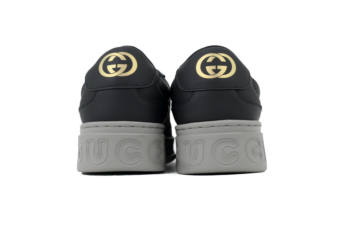 Gucci Chunky B GG Leather 'Black Grey'