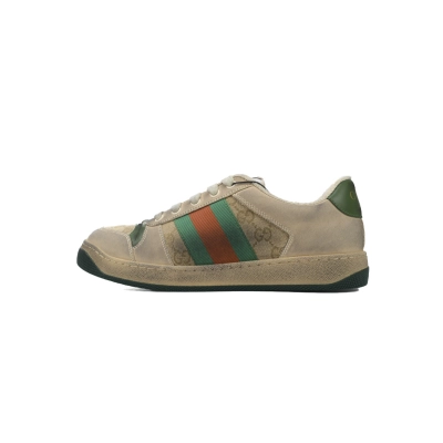 Gucci Distressed Sneakers 'Apricot Green' 01