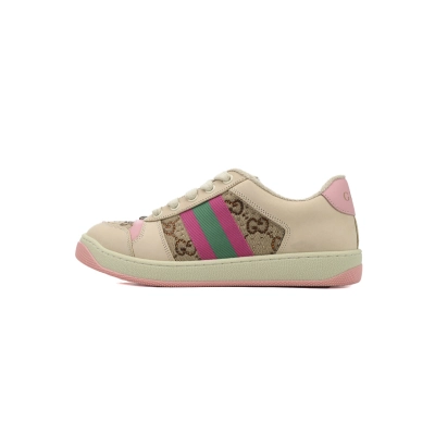 Gucci Distressed Sneakers 'Light Pink' 01
