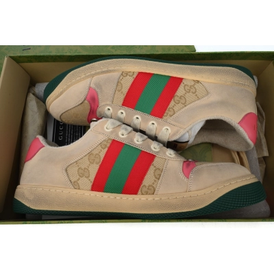 Gucci Distressed Sneakers 'Pink' 02