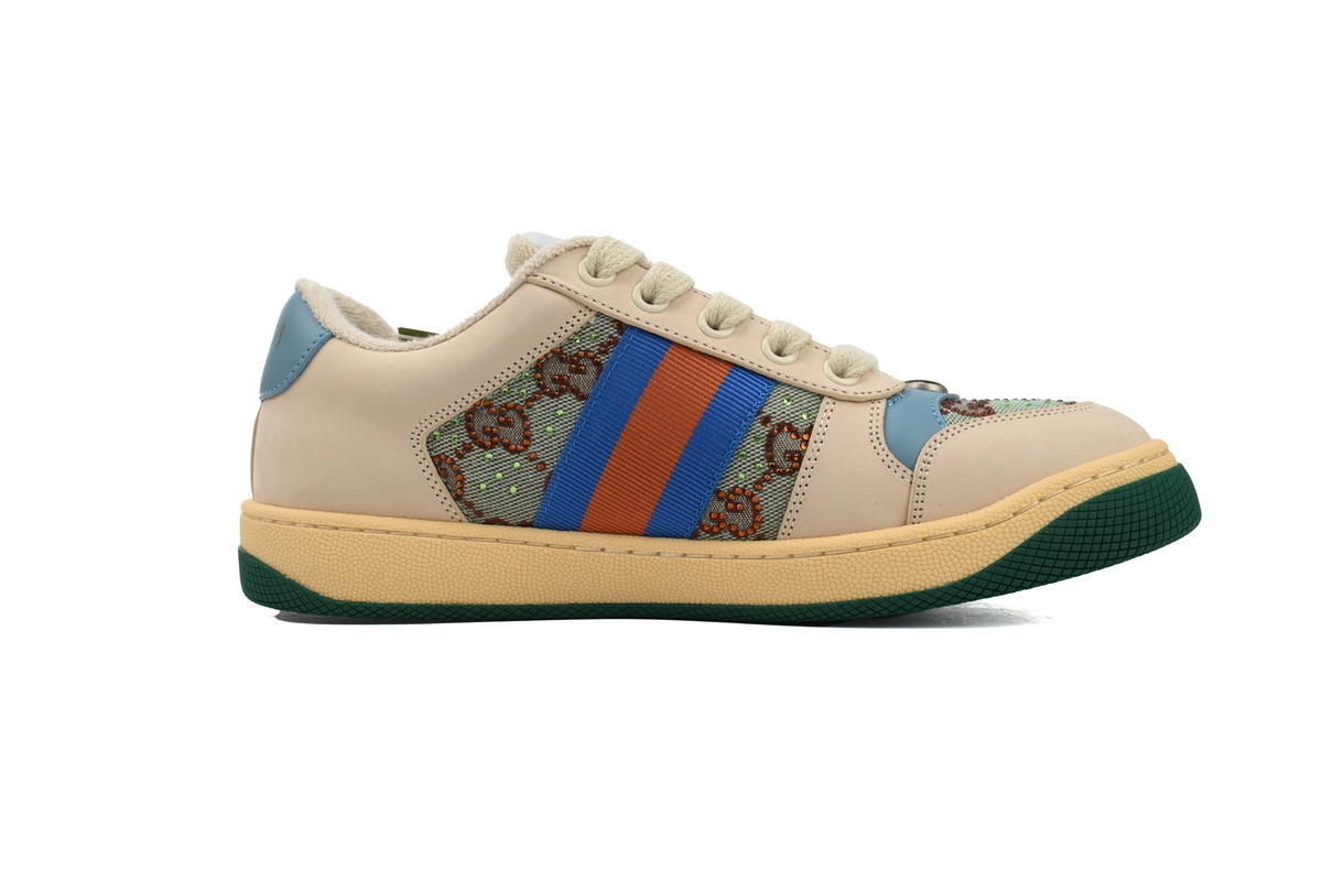 Gucci Distressed Sneakers 'White Blue'