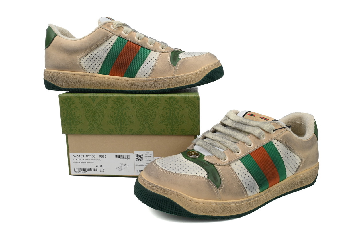 Gucci Distressed Sneakers 'White Perforated'