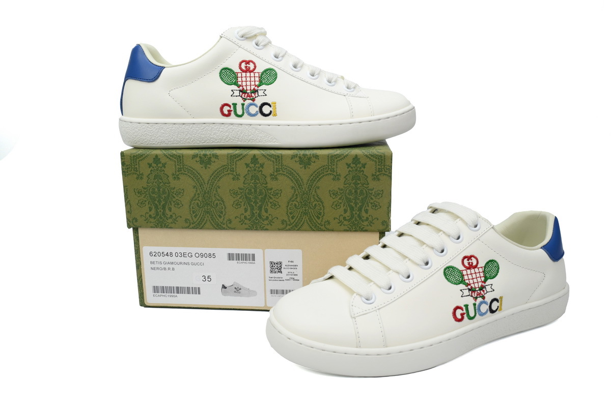 Gucci Leather Sneakers Ace 'White Balloon Print'