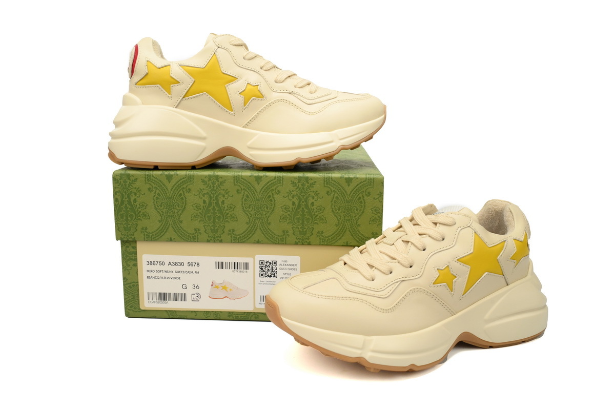 Gucci Rhyton 'Yellow Star Beige'