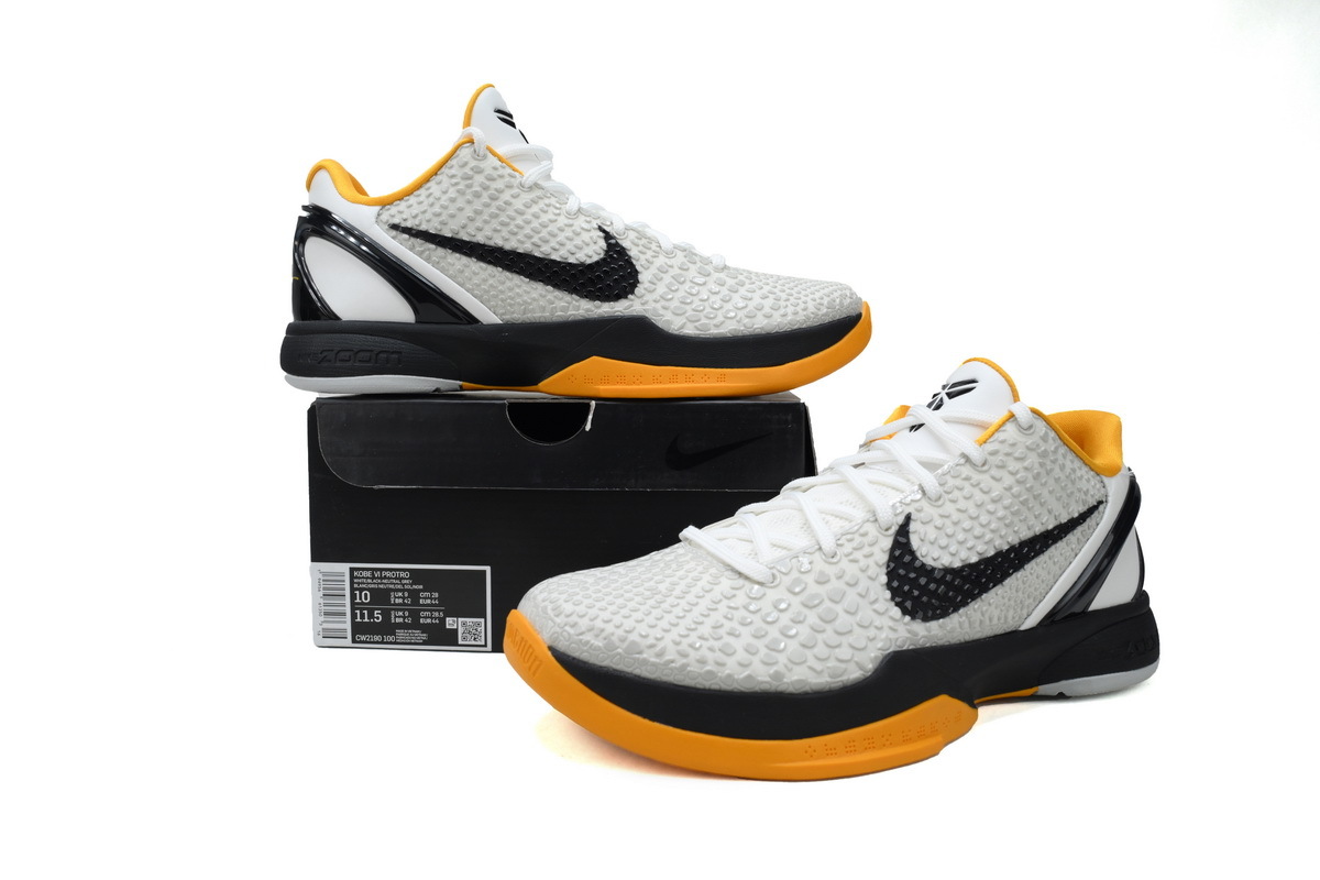 Nike Kobe 6 Protro “White Del Sol” CW2190-100